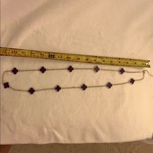 Purple and Gold Necklace